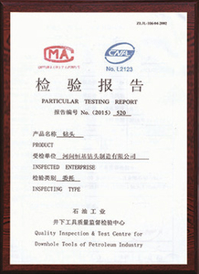 Certificación de escariador cónico